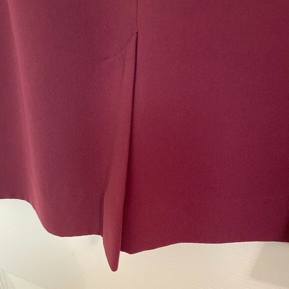 JONES WEAR SIZE 12 DARK BERRY SUIT WITH LINED LONG JACKET AND SKIRT - Picture 10 of 12